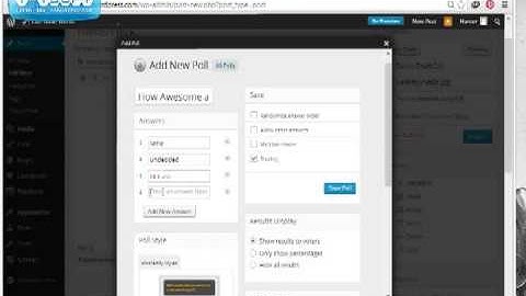 How to embedd a poll into your blog on Word Press