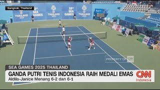 Ganda Putri Tenis Indonesia Raih Medali Emas