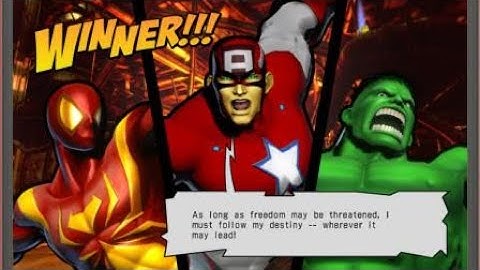 ULTIMATE MARVEL VS. CAPCOM 3 Spider-Man, Hulk, and Captain America Part 1