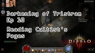 Darkening of Tristram Ep 10 - Reading Cultist's Pages (Diablo 3)