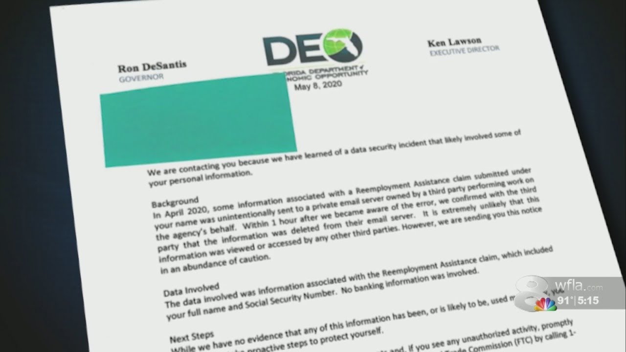 Lawmakers call for greater transparency after email mistake compromises FL unemployment names