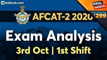AFCAT Exam Analysis 2020 | AFCAT 2 Exam Review + Asked Questions | 3rd October Shift 1