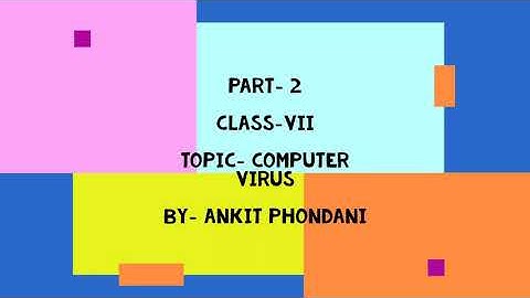 Class 7 part 2 chapter 3 computer virus
