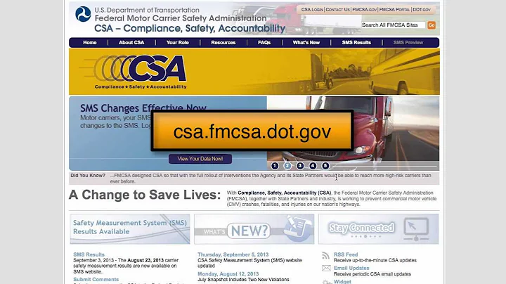 My CSA Score Lookup - Progressive Reporting