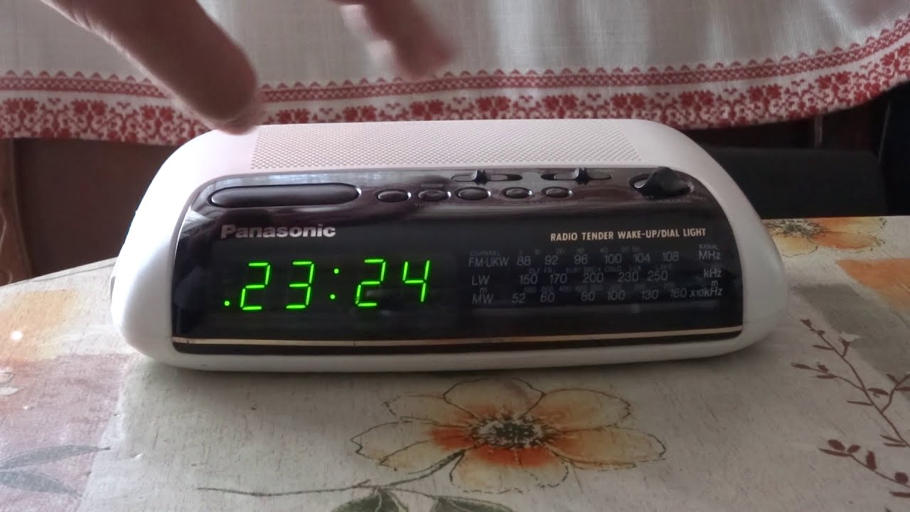 Radio clock Panasonic RC 6099 (Germany) YouTube