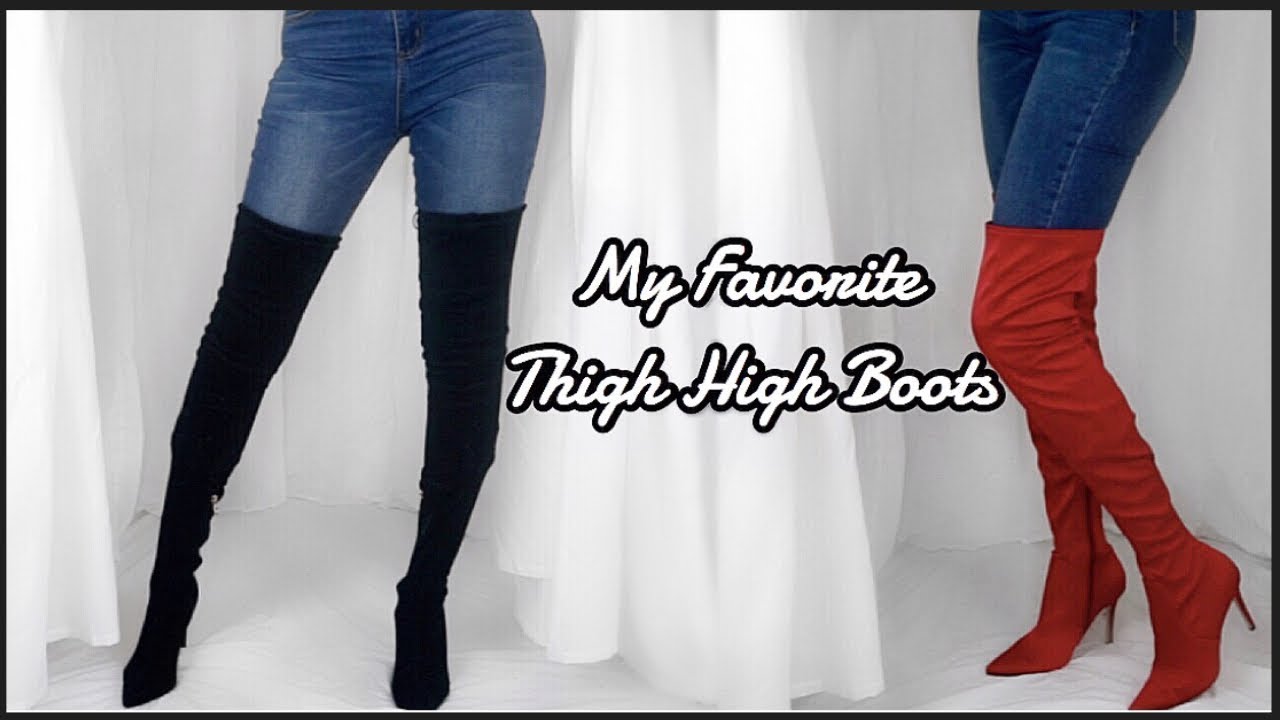 tall girl thigh high boots