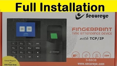 Secureye S-B8CB Full Installation with Software
