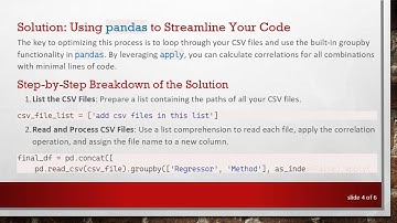 Optimize Your Python Code for Efficient DataFrame Compilation with pandas