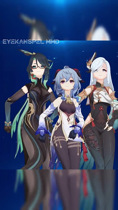 [GENSHIN MMD] Wiggle Wiggle | Ganyu | Xianyun | Shenhe ver. (60fps)