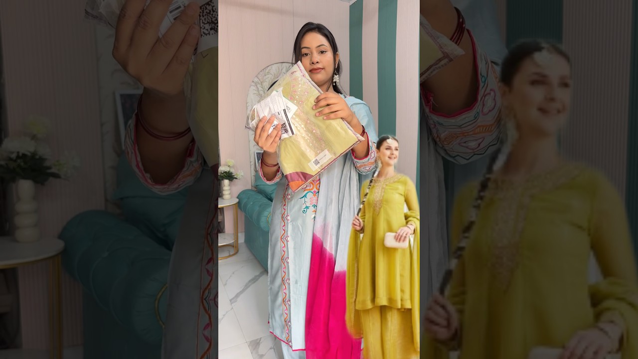 🛍️Meesho Find Perfect Green Suit 💚 #shaggylifestyle #meesho #meeshosharara #eid2026