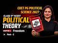 What is Freedom? | Political Theory | Class 11 NCERT Chapter 2 | CUET PG POLITICAL SCIENCE 2027