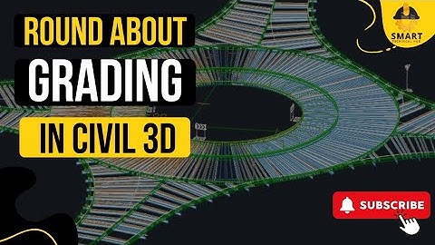 Round About Grading Plan in Civil 3D at Smart Technical Hub UAE
