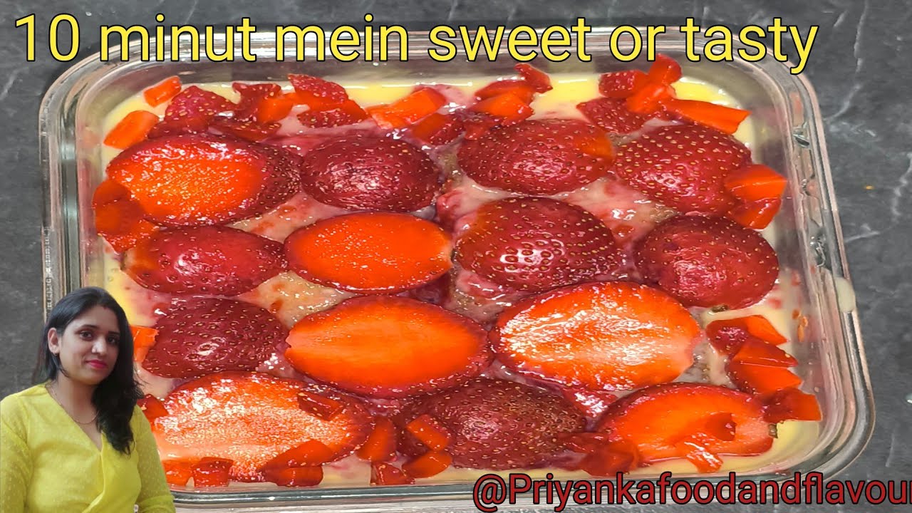 Jab ghar mein ho Bread aur Strawberry, to banaye ye Shandaar Dessert!😋😋