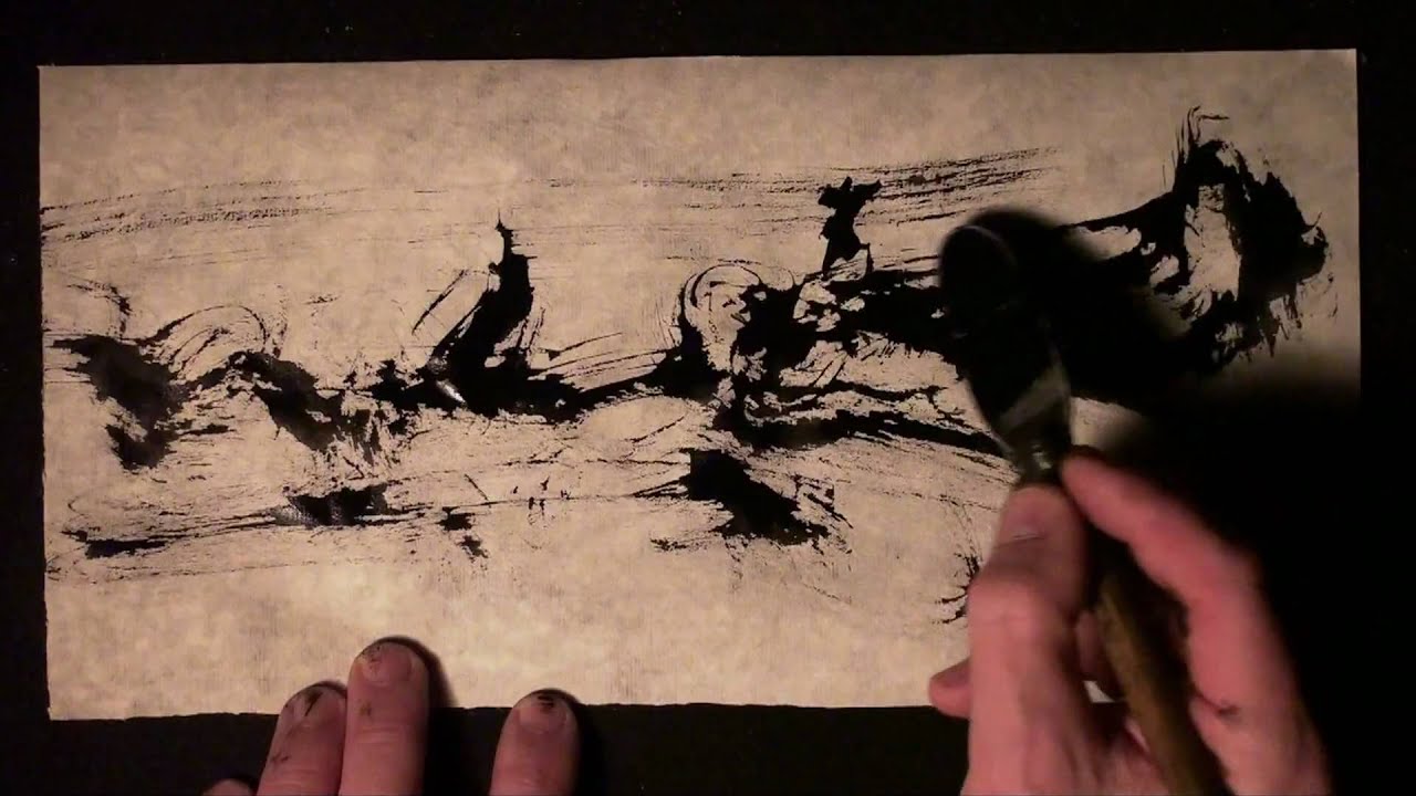 ZEN LANDSCAPE Magic of Zen art sumie painting YouTube