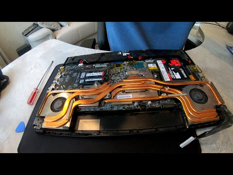 Обслуживание системы охлаждения ноутбука MSI GP75 Leopard 10SFK