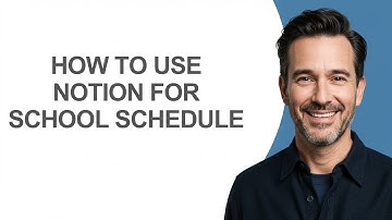 How to Use Notion for School Schedule - KevinHowTo