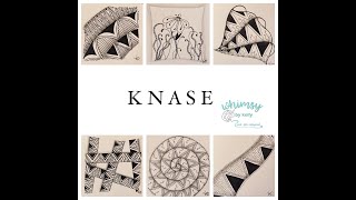 Knase  (Zentangle® Pattern) drawn by Kelly Barone, CZT