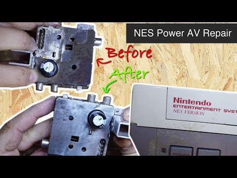 Nintendo NES Repair Faulty Rusted Power AV Unit Removal Fix Restoration