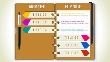 Multipurpose PowerPoint Template/Flip Note Design/Business Infographics/PowerPoint Presentation