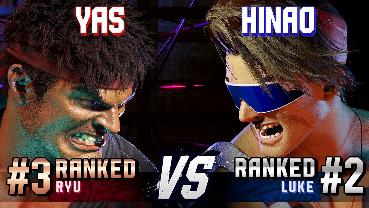SF6 ▰ YAS (#3 Ranked Ryu) vs HINAO (#2 Ranked Luke) ▰ High Level Gameplay