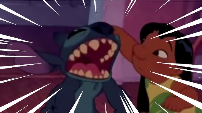 Stitch and Jumba Play Hot Potato With a Nearly-Exploded Gun 