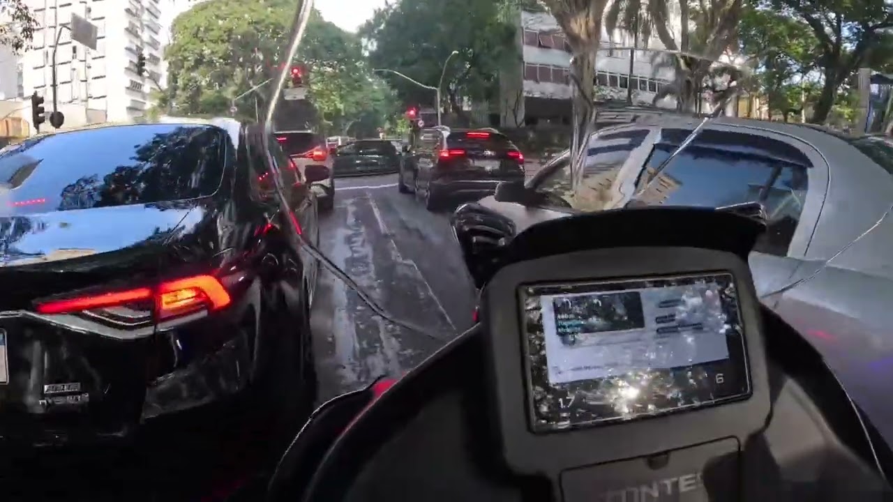 Espelhamento de tela Zontes 350E no trânsito de Sampa #zontes #zontes350e