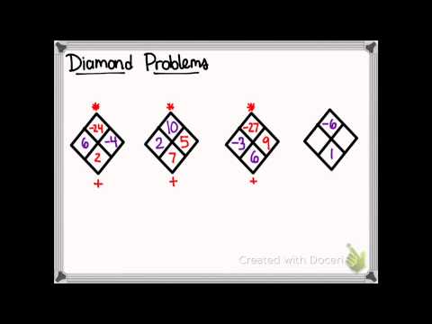 How to do diamond problems