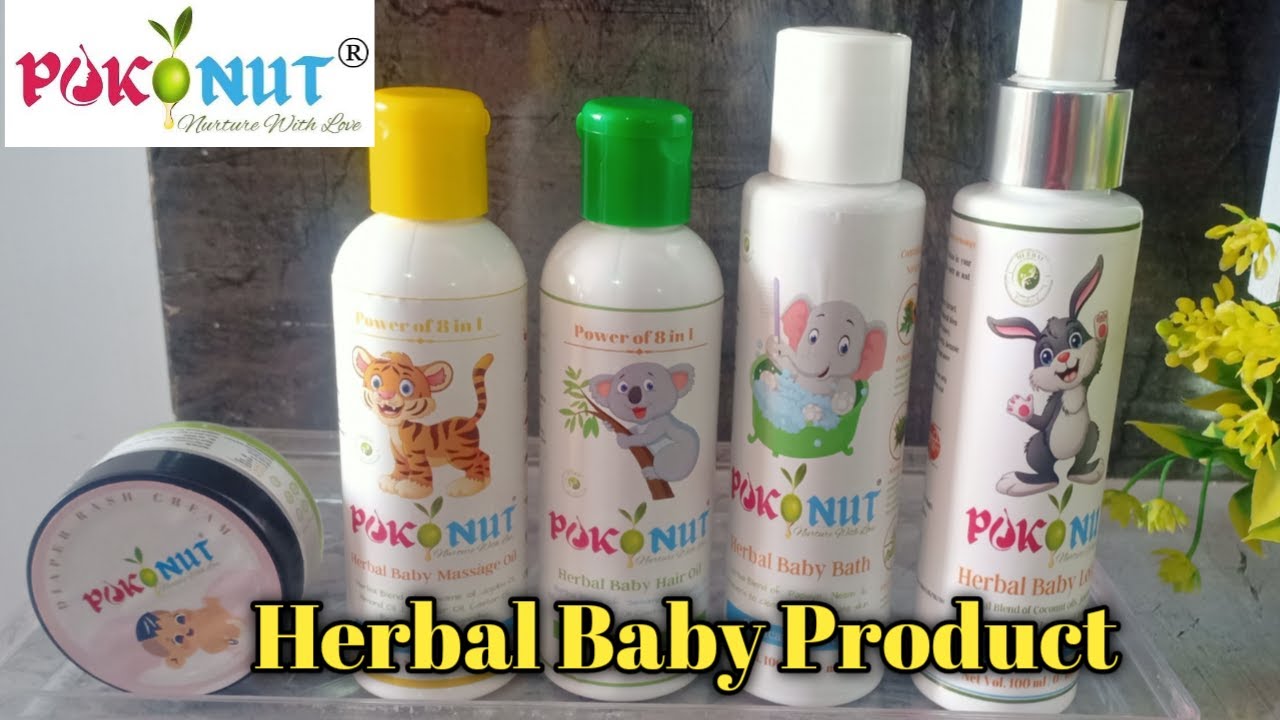 Pokonut Herbal Baby Product Lotion , massage oil , Hair oil Nilu