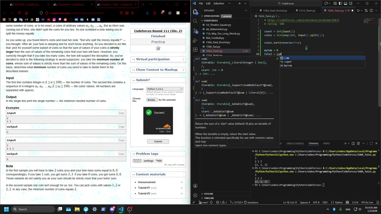 Programming Every Day Until I Hit Codeforces GM | Day 1