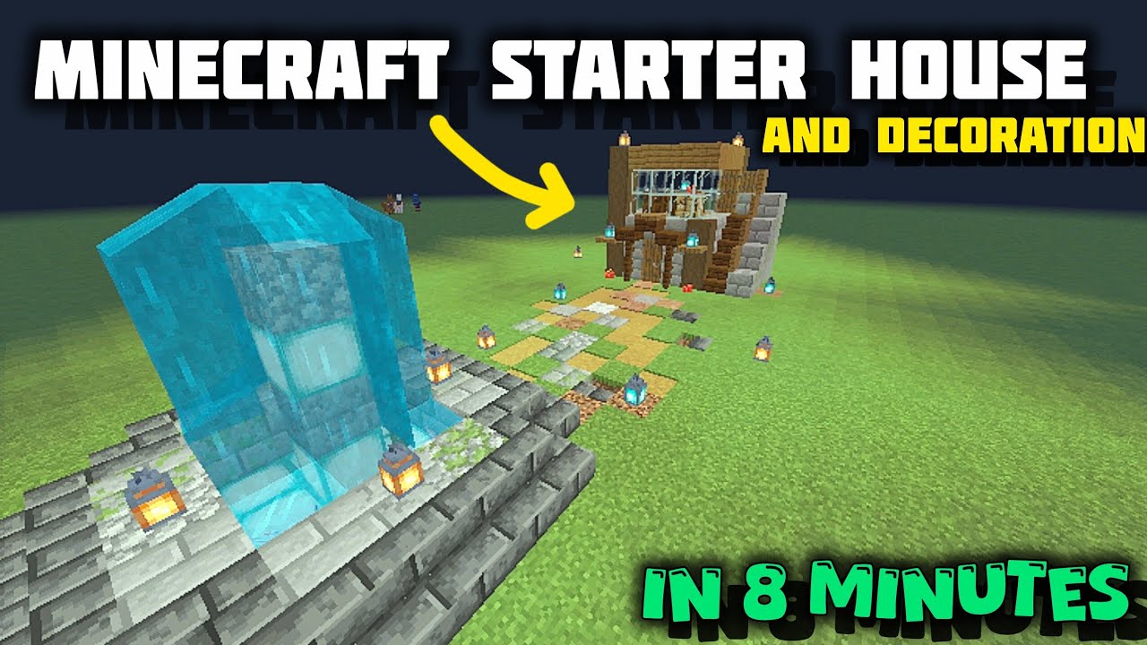 Minecraft Starter House Tutorial 💯| Easy Survival Base Build🔥 - YouTube