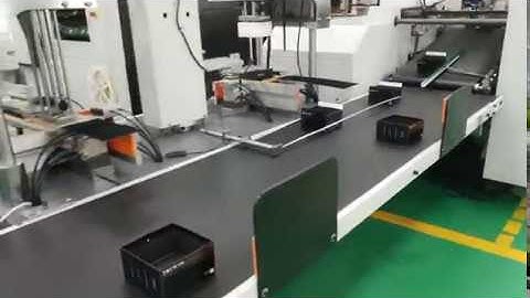 Rigid box forming machine ZK-660FCS with visual position in Vietnam customer factory