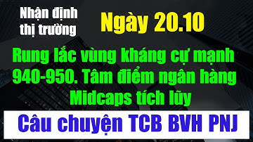 NHẬN ĐỊNH THỊ TRƯỜNG | RUNG LẮC VÙNG KHÁNG CỰ 940-950 | TÂM ĐIỂM NGÂN HÀNG - PHÂN TÍCH BVH PNJ TCB