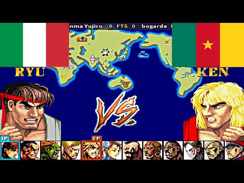 Street Fighter II' - Mix (Hack) - Hanma Yujiro vs bogarde FT5