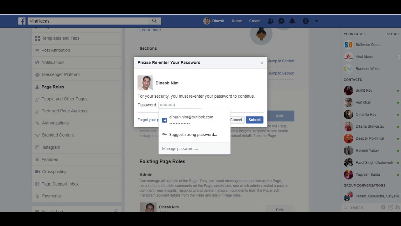 How to add admin to facebook page - YouTube