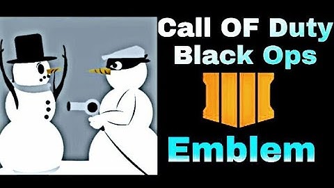 Call of Duty Black Ops 4 Cod Bo4 Funny Emblem Tutorial