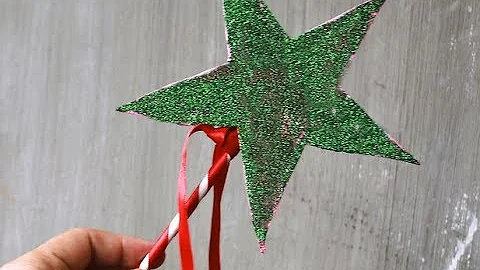 How to make cardboard star wand for fairy costume