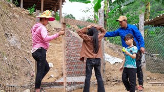 The Process of Sowing Rice Seeds, Building Stairs and Gates to the Animal Stables | Family Farm