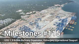 31 Mega cranes arrive at Vizhinjam International Seaport, USD 1.9 Billion mega refinery expansion