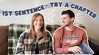 First Sentence Challenge with my Husband, Middle Grade Reading Vlog, and BIG Book Unhaul!
