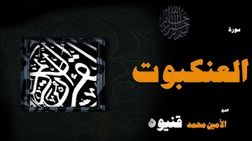 القران الكريم بصوت الشيخ الامين محمد قنيوة | سورة العنكبوت