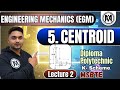 🔥💥Centroid of Angle Section - L Shape | Engineering Mechanics Diploma - Numerical - 1