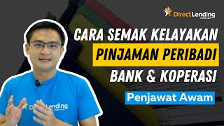 Cara Kira Kemampuan Pinjaman Peribadi Bank atau Koperasi bagi Pekerja Awam