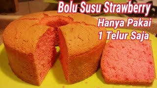 Bolu Susu Strawberry|Resep&Tutorial Membuat Bolu Strawberry|Bolu Irit 1  Telur - Youtube Bolu Susu Strawberry|Resep&Tutorial Membuat Bolu Strawberry|Bolu Irit 1  Telur - Youtube
