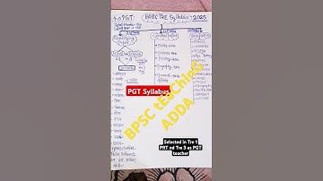 Bpsc Tre PGT Syllabus#bpsc Tre 4 pgt syllabus#Bpsc Tre pgt general paper syllabus#Bpsc #syllabus