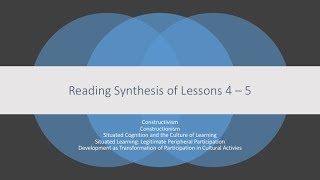 LDT 581 Week 4 & 5 Summary