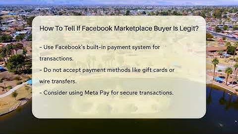 How To Tell If Facebook Marketplace Buyer Is Legit? - Everyday-Networking