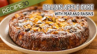 Italian Apple and Pear Cake with Raisins screenshot 4
