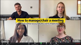 How to manage/chair a meeting