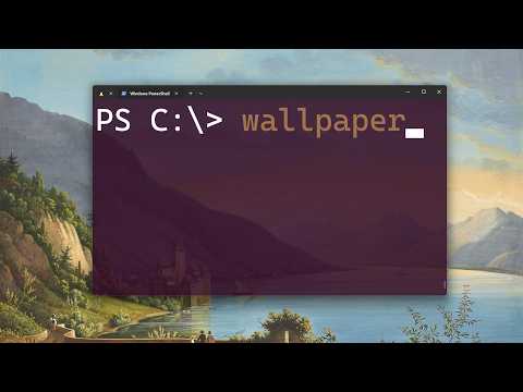 How to change wallpapers with powershell
