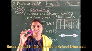 4th std / Mathematics/ less than greater than / Chapter- 2 Exercise-2.3 part -3